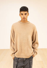 ウールソフトモヘアオーバーサイズニット/WOOL SOFT MOHAIR OVERSIZED KNIT