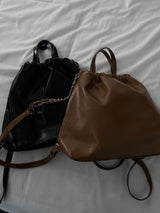 Classic metal linkle chain backpack (4 colors)