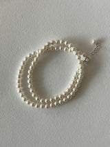 [92.5silver] swirl pearl necklace_5mm