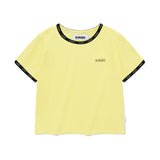 チェリーレーステープスリムTシャツ / CHERRY LACE TAPE SLIM T-SHIRT [YELLOW]