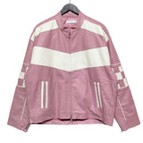 (UNISEX)モーターチェッカーオーバーライダージャケット