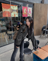 テールブーツカットデニムパンツ