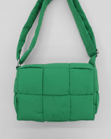 Pulson Square Grid Padding Shoulder Cross Bag