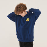 SMILE LOGO HOODIE ROYAL BLUE (6699005444214)