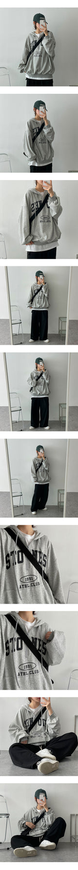 ストーンセミジップアップアノラックフード / Stone semi zip-up anorak Hood