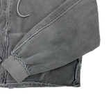 Cut-Off Cutting Hooded Zip-Up