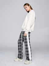 チェックトラックパンツ / CHECK TRACK PANTS (4623328968822)