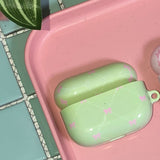 ビンテージリボンエアポッズケース / vintage ribbon airpods case (green)