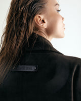 UNISEX FAKE NUBUCK MAXI COAT W - DARK BROWN (6636063457398)