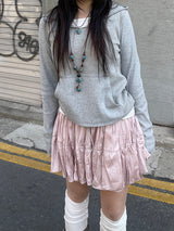 ロマンティックリンクルバンディングスカート / Romantic wrinkle banding skirt