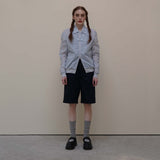 Blue Nylon Shrring Jacket