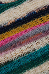 Pop stripe knit T 