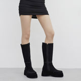 Sophie Velvet Square Long Boots