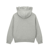 バニーラッフルフーディー/0 7 bunny ruffle hood - GREY