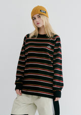 オールドストライプロングスリーブ / BSR2223FWPO029 OLD STRIPE LONG SLEEVE BLACK