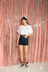 オリジナルクロップTシャツ/TOP(8610) original crop tea