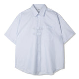 DOBLE HOLDER STRIPE HALF SHIRT SKY BLUE (6566862880886)