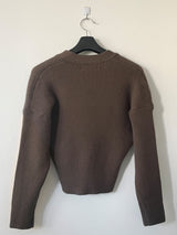 Bear hidden button cardigan