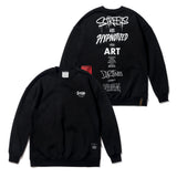 TYPO OVERSIZED HEAVY SWEAT CREWNECK BEIGE / BLACK (4626253152374)