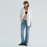フロントスリットローデニム / FRONT SLIT LOW DENIM