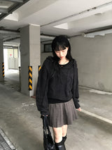 Aki Checkered Pleats Skirt