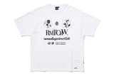 モノクロームスローガンTシャツ / MONOCHROME SLOGAN TEE_WHITE