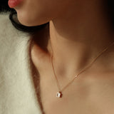 14K ゴールドイニシャルネックレス
