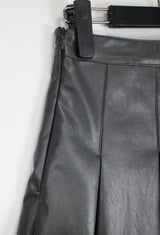 コンビレザープリーツスカート / Combi Leather Pleated Skirt (3color)