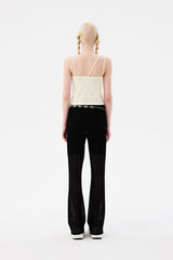 チェリービーズポイントノースリーブ / CHERRY BEAD POINT SLEEVELESS [IVORY]