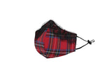 12タータンチェックレースマスク / 1 2 tartan check lace mask (4579937419382)