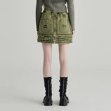KHAKI COLOR CANCAN SKIRT