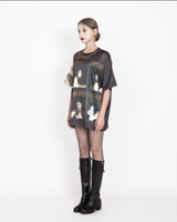 サテンオーバーサイズTシャツ / SATIN OVERSIZE T-SHIRT #FRAME
