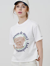 ウィメンズ ベアフレンズリラックスクロップTシャツ(FCC2TS386W)
