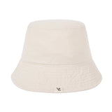 Monogram Label Pigment Bucket Hat white
