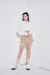 オーガニックコットンカラーニット/ORGANIC COTTN COLLAR KNIT