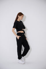 スクエアバックルショートスリーブTシャツ / TOP(9367) Square Buckle Short Sleeve T-shirt