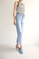 ザチャーリージーンズ / THE CHARLIE JEANS / WIDE STRAIGHT DENIM PANTS