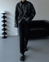 OW Vegan Leather Quilting Jacket (1 colors)