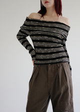 アリエルオープンショルダーニット/Ariel open shoulder knit