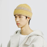 ウールブレンドニットグラデーションビーニー / WOOL BLENDED KNIT GRADATION BEANIE YELLOW