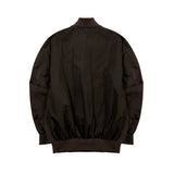 [UNISEX] Fleece-Back Cotton-Jersey and Padded Shell Zip-Up Sweatshirt (Dark Brown) (6656648380534)