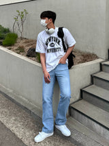 NEVER SEMI DENIM PANTS(S~XL)