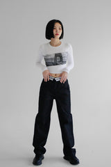 サイドシティクロップTシャツ / Side City Crop T-shirt (2color)