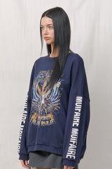  RETRO SWEATSHIRT / NAVY