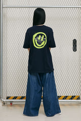 LOGO&SMILEY TEE [NAVY] (6552888508534)