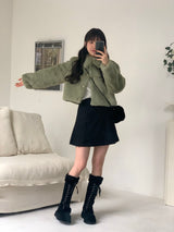 [MADE] Pudding Fur Jacket (Matcha Green)