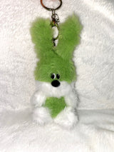 Green rabbit key ring