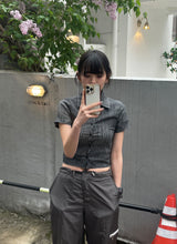 Bumpy half shirt 
