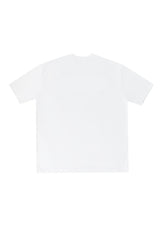 セリフロゴオーバーフィットラッシュショートスリーブTシャツ/serif logo overfit rash short sleeve T-shirt (white)