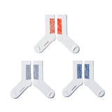 LANDING Midcalf socks (3 pair in - Ochre Ice, City Grey, City Blue)